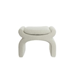 STOOL U BOUCLÉ OFFWHITE 